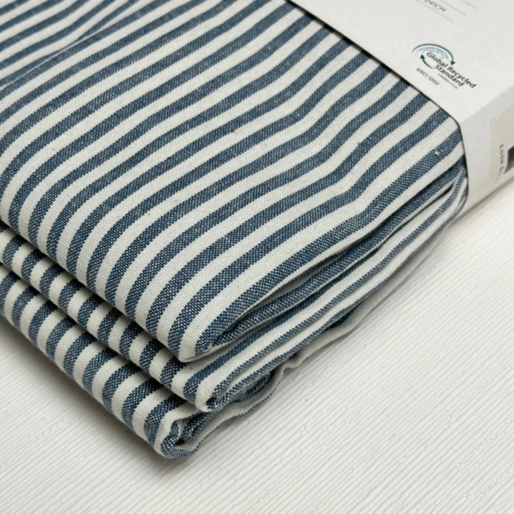Lush Decor Farmhouse Vintage‎ Stripe Yarn Dyed Curtains 40x95 Two Panels Cotton